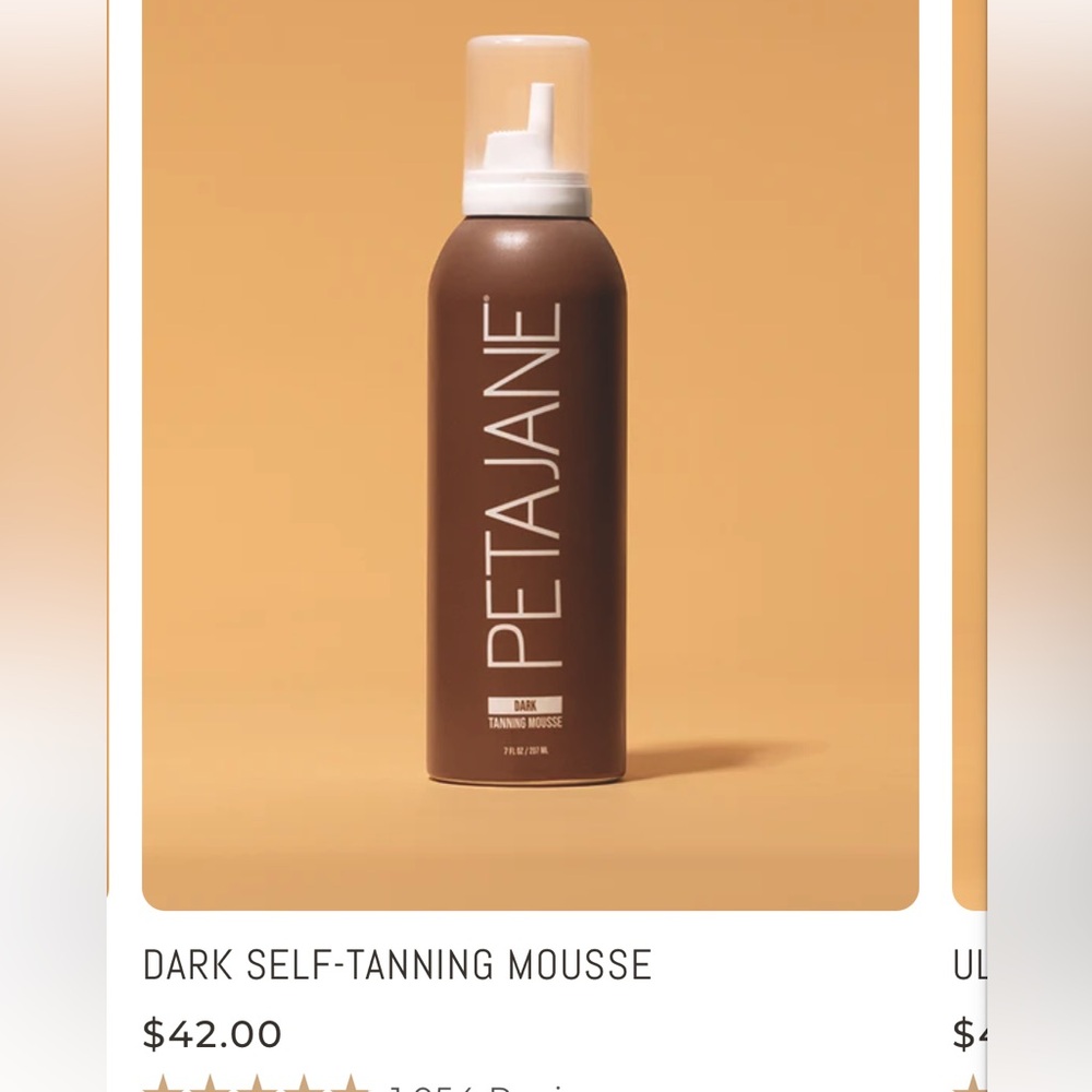 Peta Jane self tanning mousse shade dark.
